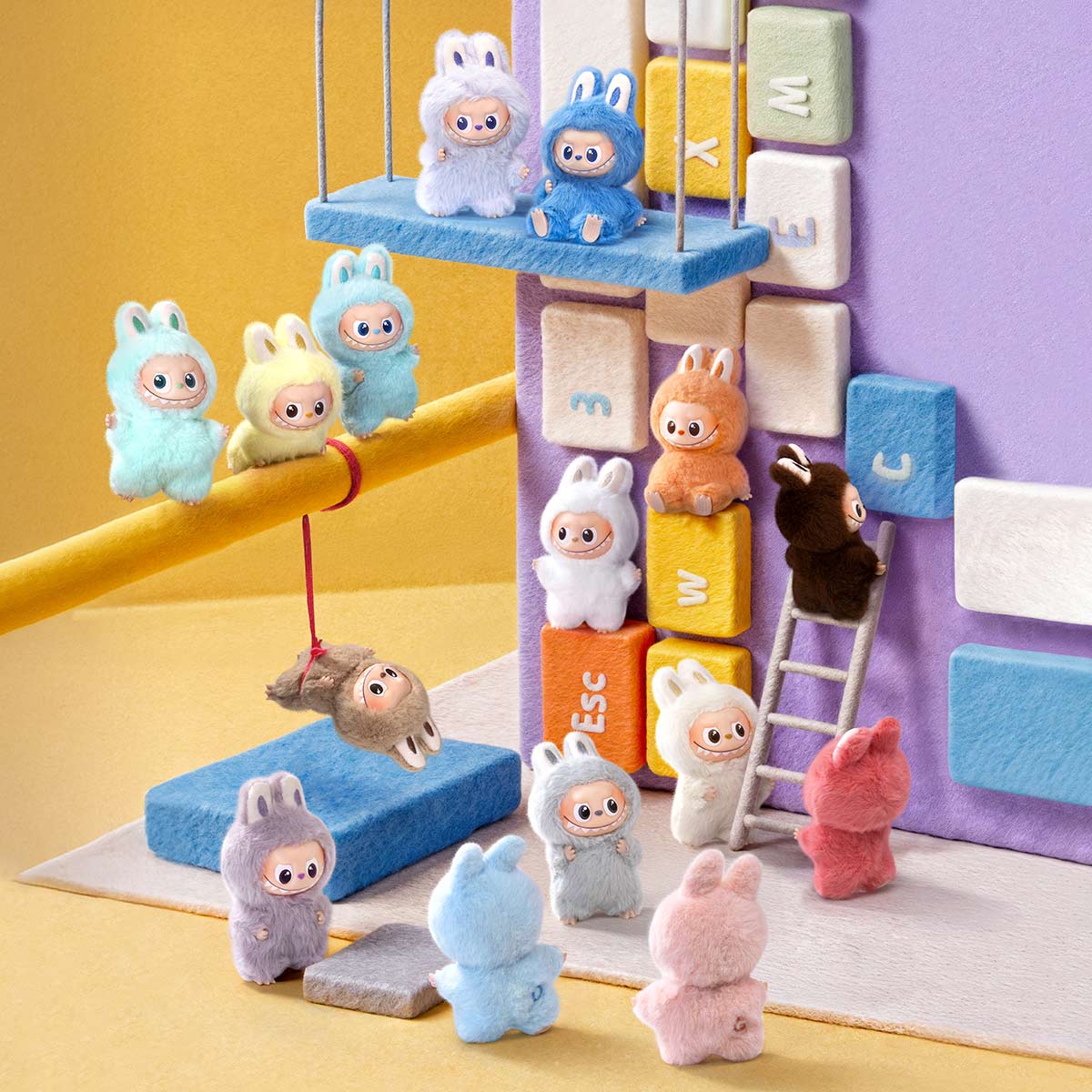 THE MONSTERS PIN FOR LOVE シリーズぬいぐるみペンダント(A-M)